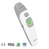 Baby Thermometer Forehead and Ear,KUMEDA FDA and CE Approved Clinical Medical Digital Thermometer Quick Read, No Touch With Fever Warning, Mute Function for Baby, Children and Adults.
