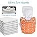UBBCARE Baby Pocket Cloth Diapers Reusable Washable Adjustable 8 Pack with 8 Inserts for Girls Baby Shower Gifts