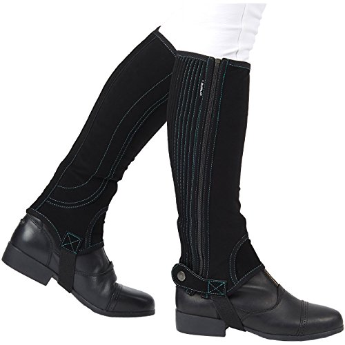 Dublin Childs Easy Care Half Chaps I Medium Teal