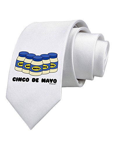 TooLoud Cinco de Mayo - 5 Mayo Jars Printed White Neck Tie