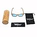 Ynport Mens/Womens Polarized Full Charcoal Bamboo Frame Classic Wooden Coated Sunglasses, Vintage Eyewear, Floating Wayfarer