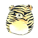 Squishmallow 8 inch Tiger Striped Bear Plush Pillow Toy Brown