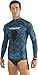 Cressi Camouflage Rash Guard for Scuba Diving Videomakers and Spearfishing - Hooded and Crew-Neck| get the Hunter equipment