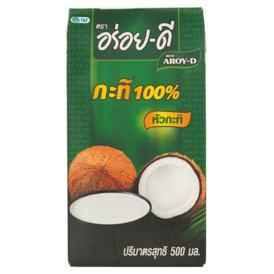 Aroy-D 100% Pure Coconut Milk 0.5L ( 500ml ) Pack of 6 Aroy-D 100% Pure Coconut Milk 0.5L ( 500ml ) Pack of 6