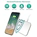 Te-Rich Qi Wireless Charger, 7.5W Wireless Charging Pad [Ultra Slim,15W] Compatible iPhone Xs MAX/XR/XS/X/8/8 Plus, 10W Fast Charging Compatible Samsung Galaxy S10/S9/S9+/S8/S8+/Note 9/8-No AC Adapter