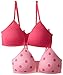 Jockey Big Girls' 2 Pack Cotton Bra with Front Closure
