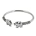 NOVICA Artisan Handmade Sterling Silver Cuff Bracelet Artisan Crafted Elephant No Stone Thailand Animal Themed [6.75 in L (end to End) x 0.1 in W] ' Proud Elephant'