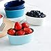 Sweese 506.003 Porcelain Ramekins 6 Ounce Souffle Dishes, Oval Ramekins for Baking, Set of 6, Cool Assorted Color