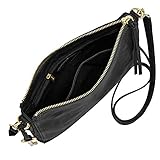 Fossil Emma E/W Crossbody,Black,One Size