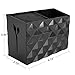 Salon Barber Scissors Shear Holder Rack for Hairdressers, Scissor Storage Case Keeper Modern Hairdressing Combs Clips Desktop Desk Organizer Accessories for Babers Station Office Home - Black