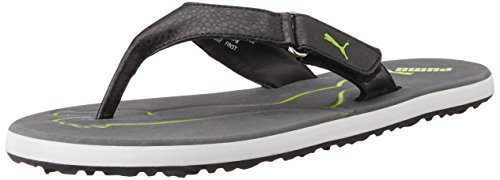 puma black flip flops