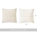 Dahey Throw Pillow Cover Macrame Pillow Case Decorative Cushion Cover for Bed Sofa Couch Bench Car Boho Home Decor,Set of 2(Pillow Inserts Not Included),17 Inches