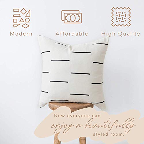 Woven Nook Modern & Luxurious 20" x 20" Decorative Boho Throw Pillow Covers Durable Quality