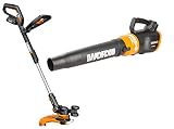 WORX WO7022 20V PowerShare GT 2.0 Grass Trimmer and Turbine Cordless Battery-Powered Leaf Blower Combo Kit