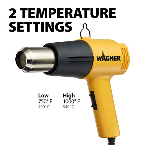 Wagner Spraytech 0503008 HT1000 Heat Gun, 2 Temp Settings 750ᵒF