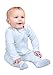Owlivia Baby Organic Cotton Zip-Up Sleep N Play (12-18 Months, Blue)