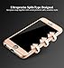 iPhone 5S Case,iPhone 5 Case, COOLQO® Full Body Coverage Ultra-Thin Hard Hybrid Plastic with [Slim Tempered Glass Screen Protector] Protective Case Cover & Skin for Apple iPhone 5S/5 (Rose Gold)