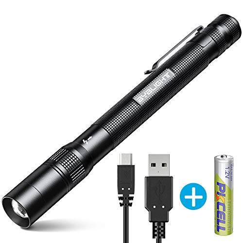 Pen Flashlight, BYBLIGHT Rechargeable Pen light with 150 Lumens CREE LED, Pocket EDC PenLight Flashlight with Adjustable Focus, IPX5 Water-Resistant, 2 Modes Inspection Light ¡ Pen Flashlight, BYBLIGHT Rechargeable Pen light with 150 Lumens CREE LED, Pocket EDC PenLight Flashlight with Adjustable Focus, IPX5 Water-Resistant, 2 Modes Inspection Light ¡