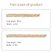 CrazyPiercing 18K Gold Chain Necklace Stainless Steel Gold Plated Necklace 19”/24” Thick Gold Chain Necklace for Men Women