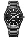 GOHUOS Mens Watches Business Auto Date Calendar Black Analog Display Stainless Steel Strap Classic Watch