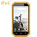 E&L W6S 3G WCDMA Rugged Smartphone Unlocked IP68 Waterproof Dustproof Shockproof 8GB/1GB Android 6.0 Camera 8MP Military Grade GSM Cellphone(Yellow)