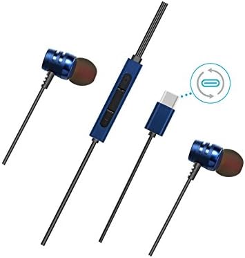 Type C Earbuds/Headphone/Earphones for Moto&Pixel&Huawei&Htc&Xiaomi,USB Type C Earbud Hi-Fi Digital 3D Audio Without Mic for All Earbuds for USB C Port Smartphone and Devices(blue)