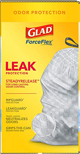 GLAD FORCEFLEX TALL KITCHEN DRAWSTRING TRASH BAGS, 13 GAL, FRESH CLEAN, 110 CT, PACK MAY VARY