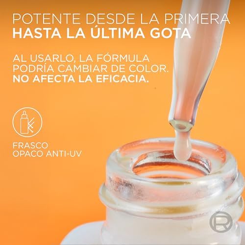 L'Oréal Paris Sérum Facial 12% Pura Vitamina C , Piel más luminosa y poros menos visibles, Reduce las arrugas, la despigmentación y los poros, Revitalift Clinical, 30 ml