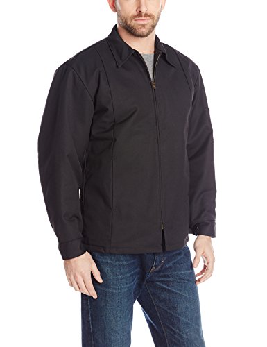 Red Kap Men's Perma-Lined Panel Jacket, Black, Long X-Large