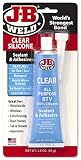 J-B Weld 31310 Clear ll-Purpose RTV Silicone Sealant and Adhesive, 3. Fluid_Ounces