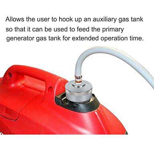 2pcs Generator Extended Run Fuel Cap & Oil Dipstick Aluminum