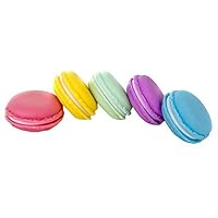 erioctry Lovely Mini Macarons Portable Travel Storage Box Case Jewellery Organizer Earring Ring Necklace Cosmetic Pill Container Pack of 3