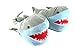 OliaDesign Plush Children's Shark Slippers, One Size for 4 Year+