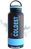 The Coldest Water Bottle 32 oz Vacuum Insulated Stainless Steel Hydro Travel Mug - Ice Cold Up to 36 Hrs / Hot 13 Hrs Double Walled Flask - With Strong Cap