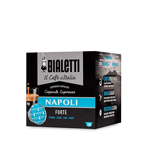 Bialetti 6822 Mini Express Espresso Capsules, Napoli, 16-pack