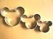 LAWMAN 3 Size Mickey Mouse Fondant Pastry Baking Biscuit Cookie Cutter Set