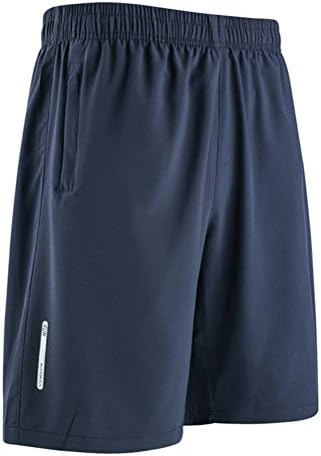 Hengta Men's Workout Shorts Bodybuilding Gym Training Shorts For Men Navy 30/Tag Asian 2XL