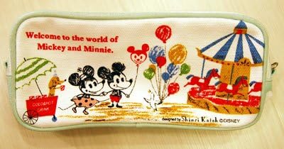 Amazon 0980 World ワールド Shinzi Katoh Disney Mickey Minnie Pouch シンジカトウ ディズニー コラボ ミッキー ミニー ポーチ Ep473wo 文房具 オフィス用品 文房具 オフィス用品