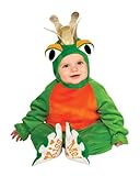 Rubie's Costume Cuddly Jungle Frog Romper Prince Costume, Green, 6-12 Months