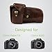 MegaGear ''Ever Ready'' Dark Brown DSLR Camera Case for Canon EOS Rebel T3i 18-55mm IS 18-135mm IS /Canon 600D 18-55mm 18-135mm IS