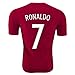 Ronaldo Jersey Style T-Shirt Kids Cristiano Gift Set Youth Sizes Premium Quality with Soccer Backpack, red, YM 8-10 Years Old