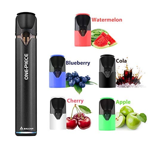 Salcar Onepiece Neue Version E-Zigarette/E Shisha Starterset 420mAh Akku 5 x 1.5mL einteilige Pods 1.6?, 0,0mg Nikotin (Schwa