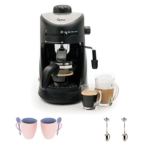 Capresso 303.01 4-Cup Espresso and Cappuccino Machine with Accessory Bundle