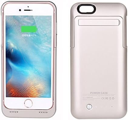 iPhone 6 Plus Battery Case Charger 4200mah Big Power Capacity External Charging Fantastic LLC Power Bank Case with Kickstand for iPhone 6 Plus/6S Plus (5.5inch) (Gold)
