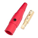 Marinco CLS20MB-C CLS Cam Type, Series 16 Inline, Single Pin Connector, 400 Amp, 600 Volt, #2 - 2/0 AWG, Male - Red (C)