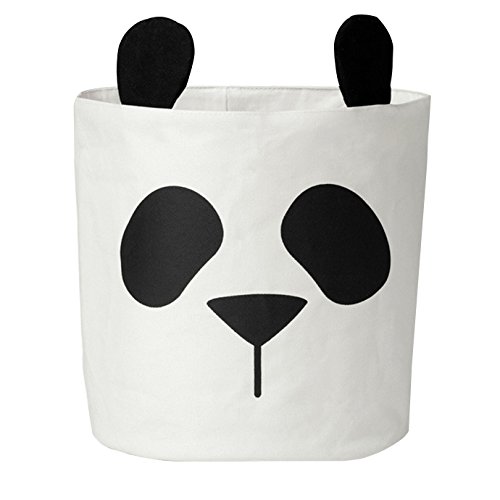 YAOSEN Cartoon Panda Canvas Bags Toy Storage Bags Clothes Organizer Storage Bags
