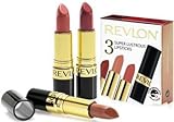 Revlon Super Lustrious Gift Set x3 4.2g Lipsticks Blushed + Champagne on Ice + Toast Of New York
