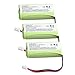 3 Packs Cordless Telephone Replacement Battery for BT184342 BT284342 BT18433 BT28433 BT-1011 BT-1018 BT-1022 BT-1031 Vtech CS6209 DS6151 DS6101 UnidenDECT4066 DECT4096 Motorola L601M L602 L903 P1003