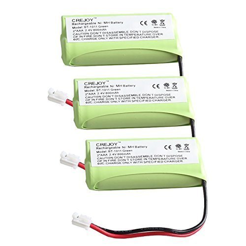 3 Packs Cordless Telephone Replacement Battery for BT184342 BT284342 BT18433 BT28433 BT-1011 BT-1018 BT-1022 BT-1031 Vtech CS6209 DS6151 DS6101 UnidenDECT4066 DECT4096 Motorola L601M L602 L903 P1003