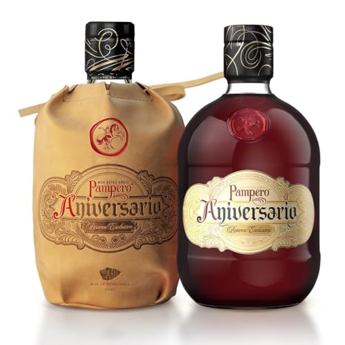 Pampero Aniversario - Authentic Premium Rum from Venezuela, 40% ABV, 70cl – Award Winning Exclusive Reserve Aged in Sherry Barrels
